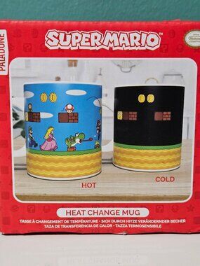 Super Mario Bros Heat Change Mug 2024 Nintendo Paladone Coffee Tea